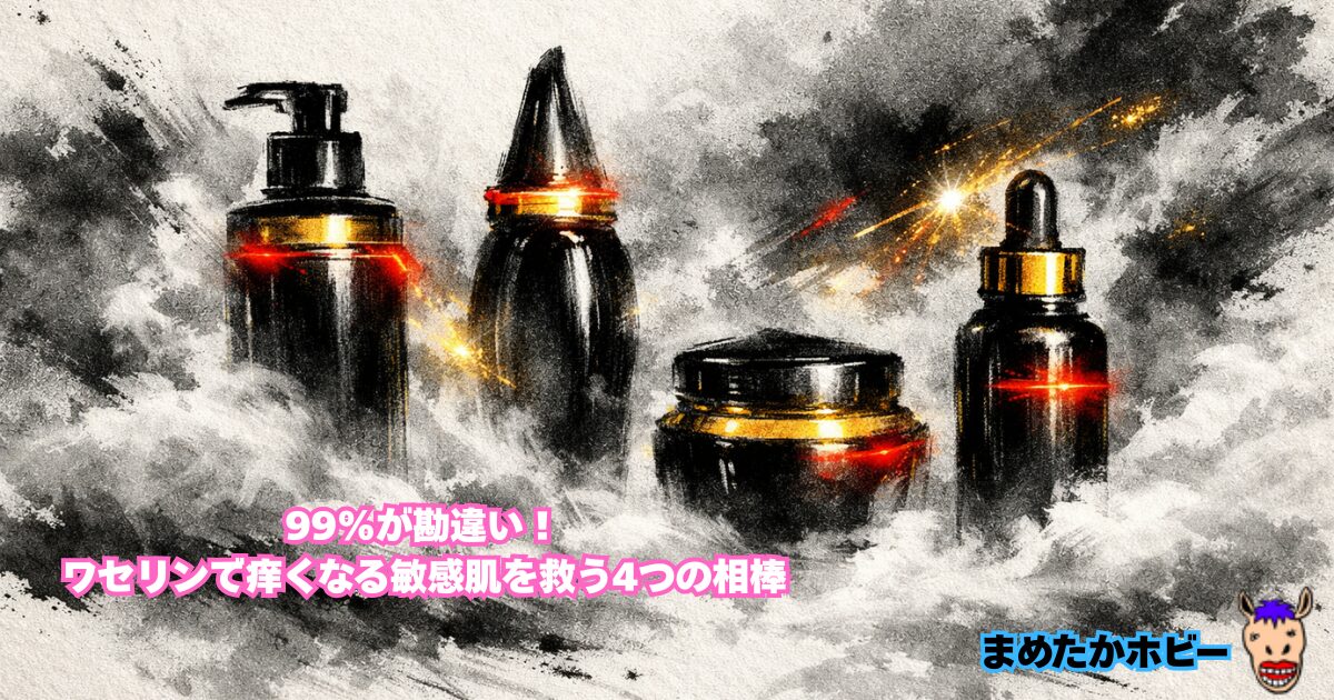99%が勘違い!ワセリンで痒くなる敏感肌を救う4つの相棒