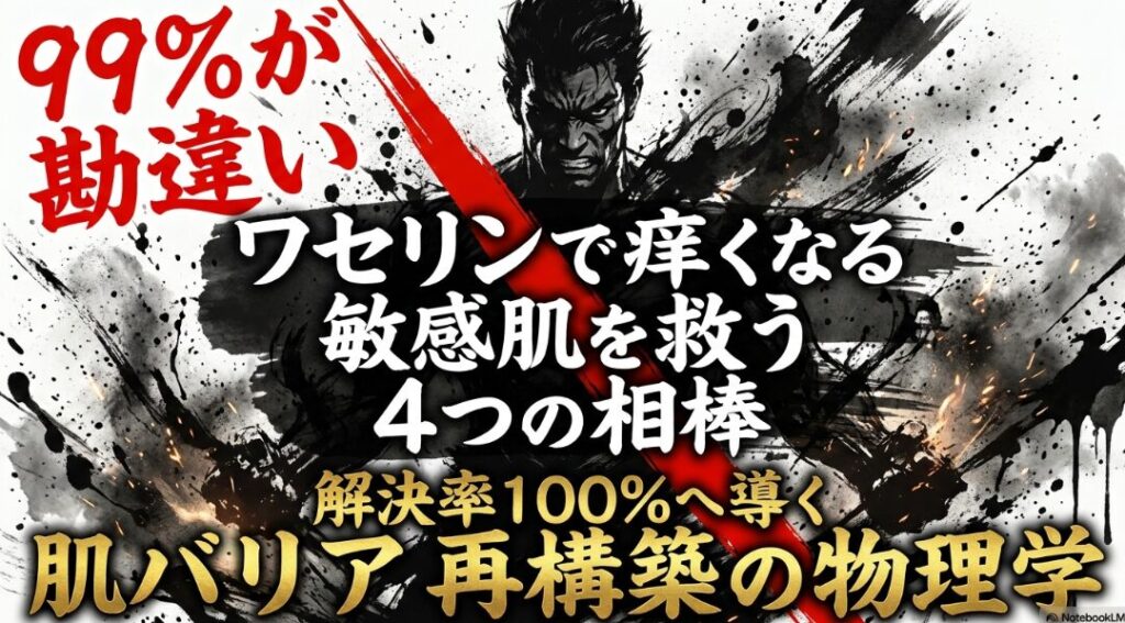 9%が 勘違い! ワセリンで 痒くなる 敏感肌を 救う 4つの相棒 タイトルスライド 爆発的な 墨しぶきと 豪快な 筆致の 水墨画 スタイル